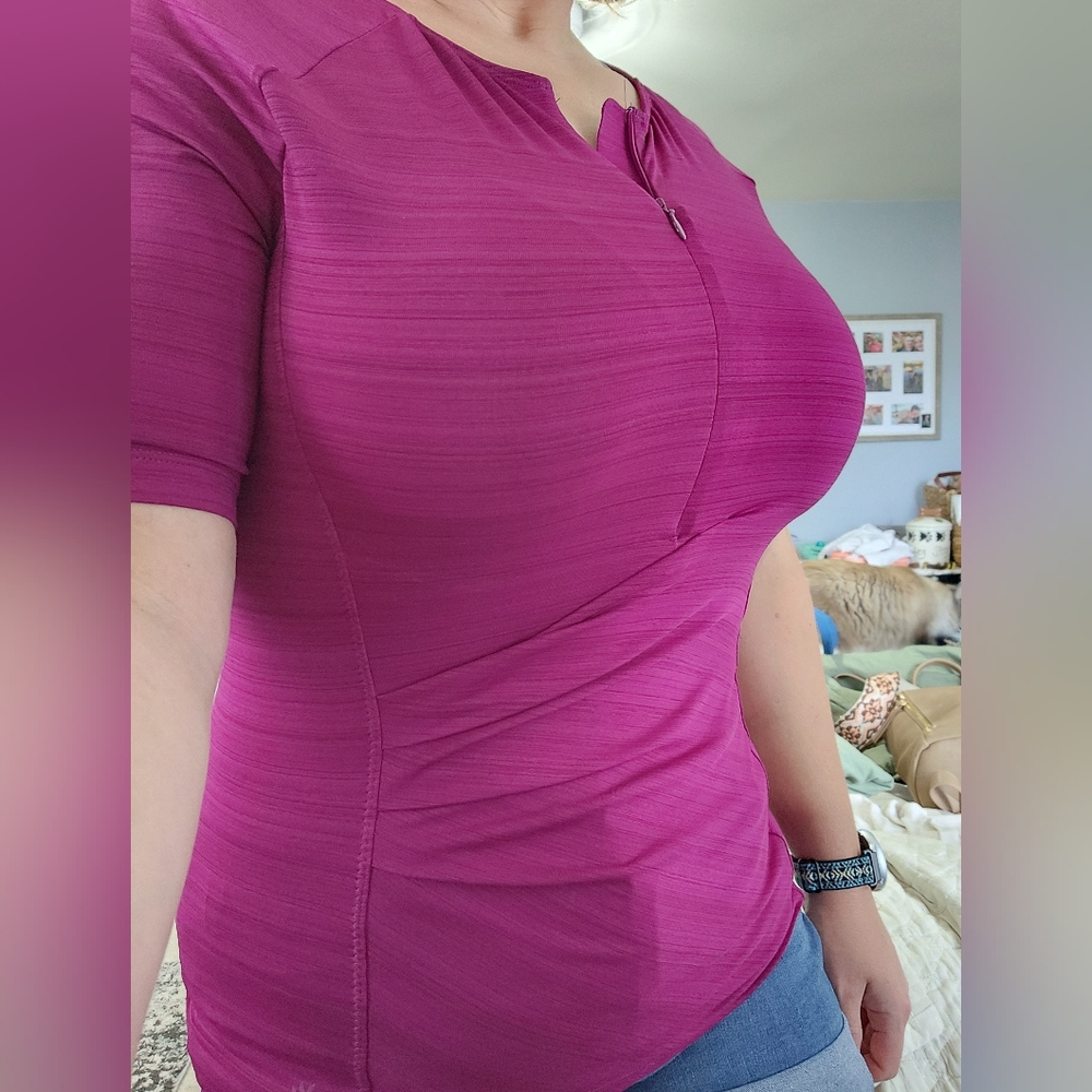 Athleta Ruched Workout Top
